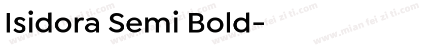 Isidora Semi Bold字体转换